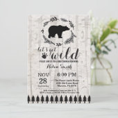 Einladung der Polar Bear Baby Dusche (Stehend Vorderseite)