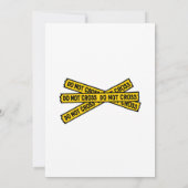 Einladung der Polizei Geburtstagspartei (Rückseite)