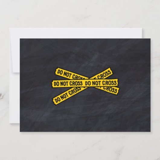 Einladung der Polizei Geburtstagspartei (Rückseite)