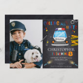 Einladung der Polizei Geburtstagspartei (Vorne/Hinten)