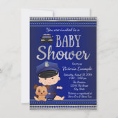 Einladung der Polizei-Kinderdusche (Vorderseite)