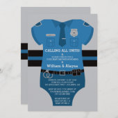 Einladung der Polizei-Kinderdusche (Vorne/Hinten)