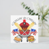 Einladung der Polizei von Grillin und Chillin (Stehend Vorderseite)