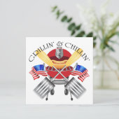 Einladung der Polizei von Grillin und Chillin (Stehend Vorderseite)