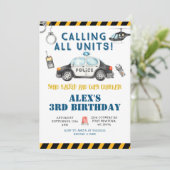 Einladung der Polizei zum Geburtstag (Stehend Vorderseite)