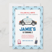 Einladung der Polizei zum Geburtstag (Vorderseite)