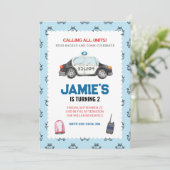 Einladung der Polizei zum Geburtstag (Stehend Vorderseite)