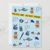 Einladung der Polizei zum Geburtstag (Rückseite)