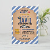 Einladung der Polizei zum Geburtstag (Stehend Vorderseite)