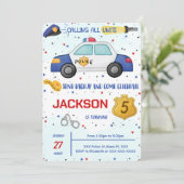 Einladung der Polizei zum Geburtstag (Stehend Vorderseite)