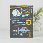 Einladung der Polizei zum Geburtstag (Stehend Vorderseite)