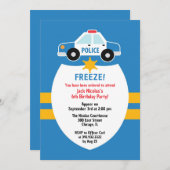 Einladung der Polizei zum Geburtstag (Vorne/Hinten)