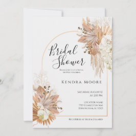 Einladung der Pompas Gras-Rahmen-Babydusche