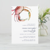 Einladung der Red Crab Engagement Party (Stehend Vorderseite)