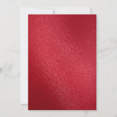 Einladung der Red Gold Navy Blue Graduation Party (Rückseite)