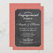 Einladung der Red Karo Chalk der Einsatzpartei (Vorne/Hinten)