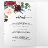 Einladung der Red Navy zur Hochzeit in Burgund (Innen Erste Seite)