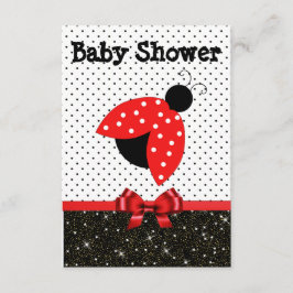 Einladung der RedLadybug Babydusche von Mädchen