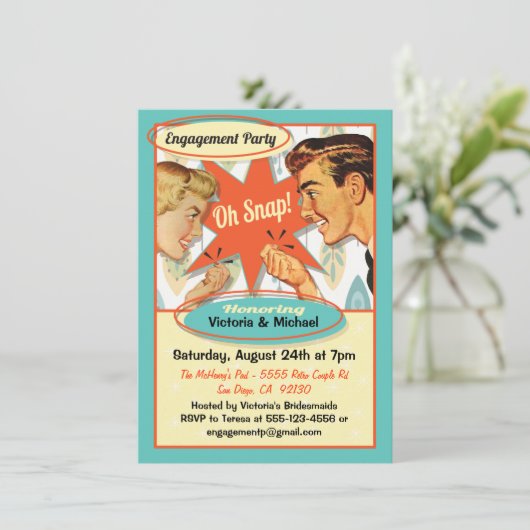 Einladung der Retro-Gruppe (Stehend Vorderseite)