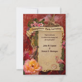 Einladung der romantischen Engagement-Partei (Vorderseite)