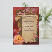 Einladung der romantischen Engagement-Partei (Stehend Vorderseite)