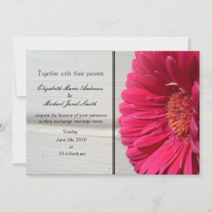 Einladung der rosa Daisy Hochzeit