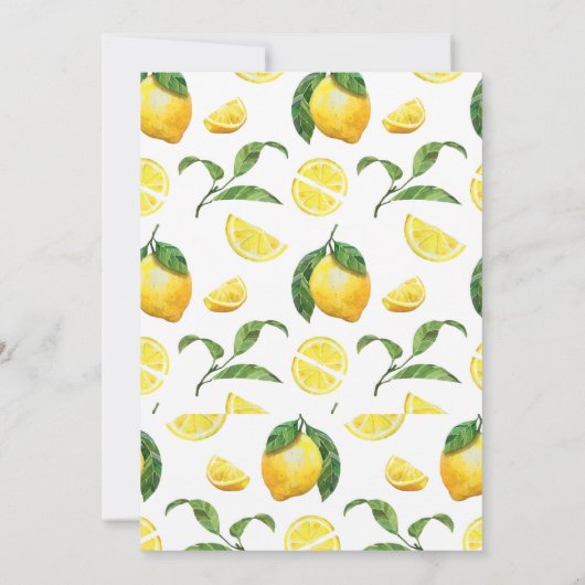 Einladung der rosa Dusche der Limonade (Rückseite)