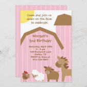 Einladung der rosa Farm (Vorne/Hinten)