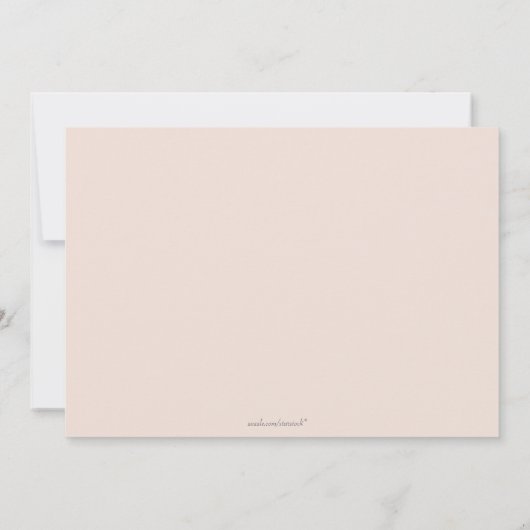 Einladung der rosa Flora (Rückseite)