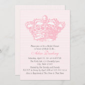 Einladung der rosa Krone (Vorne/Hinten)