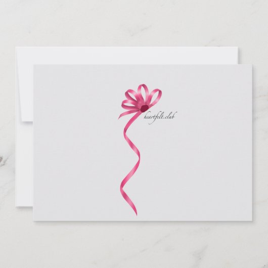 Einladung der rosa Maske (Rückseite)