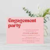 Einladung der rosa roten Begegnungspartei (Stehend Vorderseite)