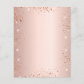 Einladung der Rose-Gold-Graduierungspartei Flyer (Hinten)
