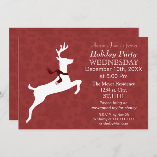 Einladung der Roten Feier der Waldlandrinder (Vorne/Hinten)