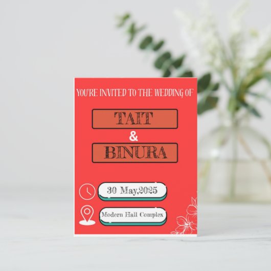 Einladung der Roten Flora (Stehend Vorderseite)