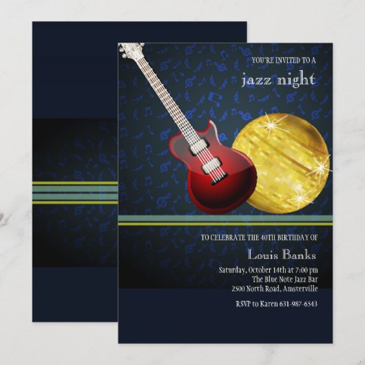 Einladung der Roten Gitarre (Vorne/Hinten)