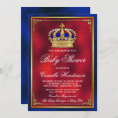 Einladung der Royal Baby Dusche (Vorne/Hinten)