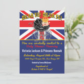 Einladung der Royal Baby Dusche (Stehend Vorderseite)