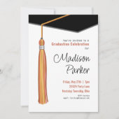 Einladung der Rust Tassel Graduation Party (Vorderseite)