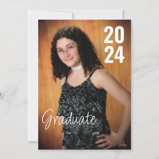 Einladung der Rust Tassel Graduation Party (Rückseite)