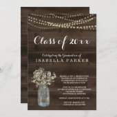 Einladung der rustikalen Graduationspartei (Vorne/Hinten)