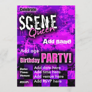 Einladung der Scene Queen zum Geburtstag