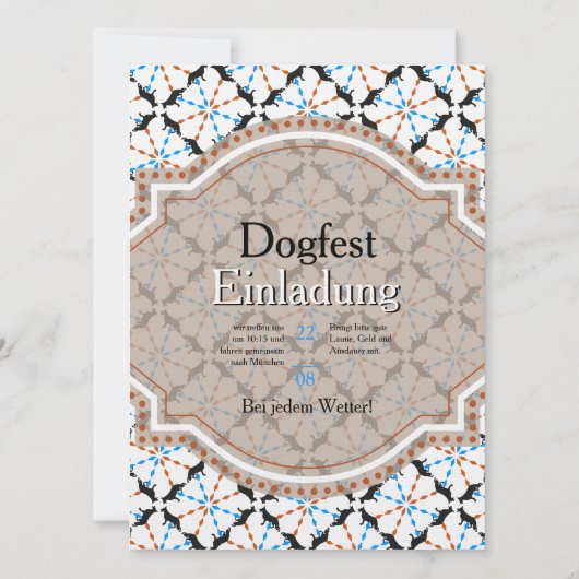 Einladung der Schäferhunde (Rückseite)