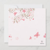 Einladung der Schmetterlings-Wiesen-Mutter Tages (Rückseite)