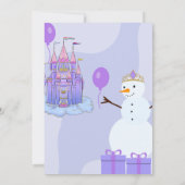 Einladung der Schneefronzessin zum Geburtstag (Rückseite)