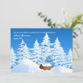 Einladung der Schneekabine (Stehend Vorderseite)