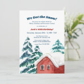 Einladung der Schneekabine (Stehend Vorderseite)