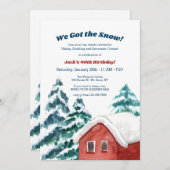 Einladung der Schneekabine (Vorne/Hinten)