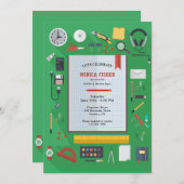 Einladung der School Teacher Graduation Party (Vorne/Hinten)