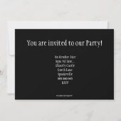 Einladung der schwarzen Katze (Rückseite)